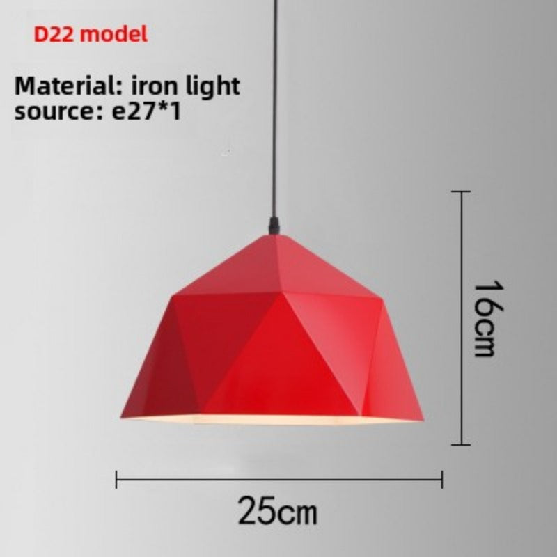 HEIKESZ Red industrial style retro Japanese restaurant hot pot restaurant store shop simple single head lampshade hotel special chandelier