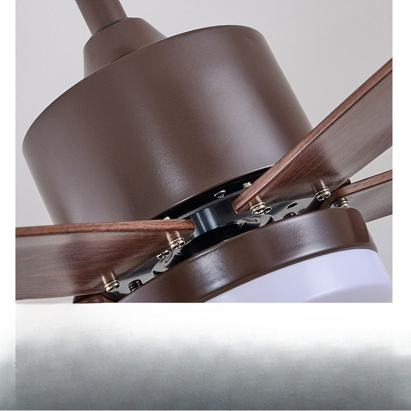 HEIKESZ Industrial Retro Ceiling Fan with Light Remote Control Large Size Integrated Fan for Living Room Home Use Cross Border Wholesale