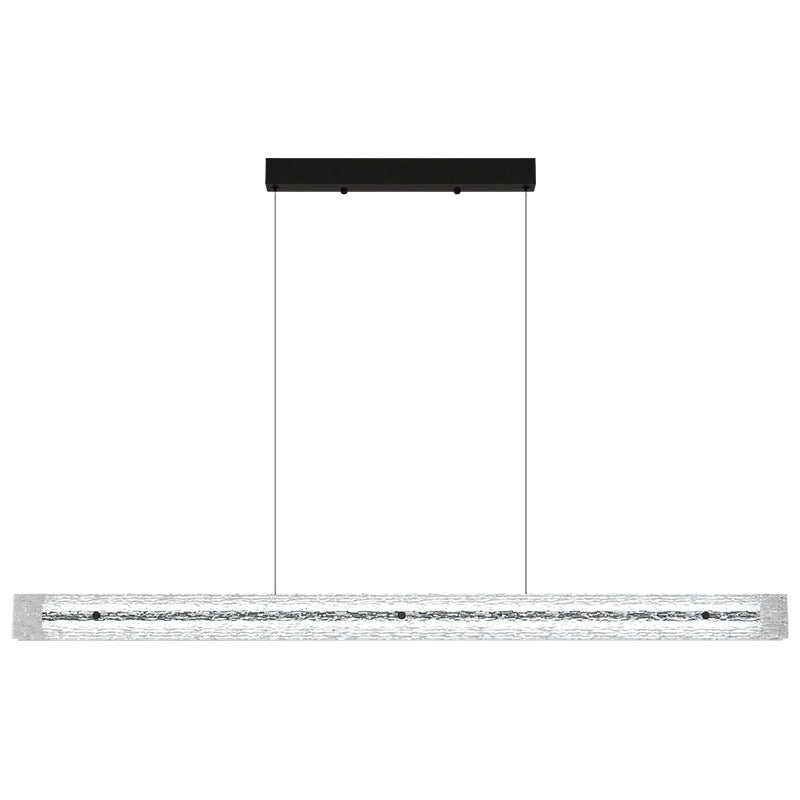 HEIKESZ Italian light luxury restaurant chandelier high-end modern minimalist island bar counter long simple designer one-word restaurant lamp light fixtures for celling light
