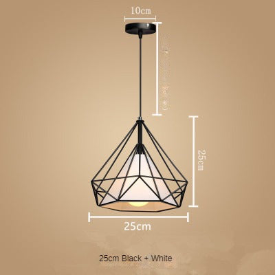 HEIKESZ Nordic Style Restaurant Chandelier Modern Minimalist Restaurant Dining Table Leisure Bar Creative Coffee Tea Shop Diamond Chandelier LED Light for Bedroom Night Aesthetic Room Lamp