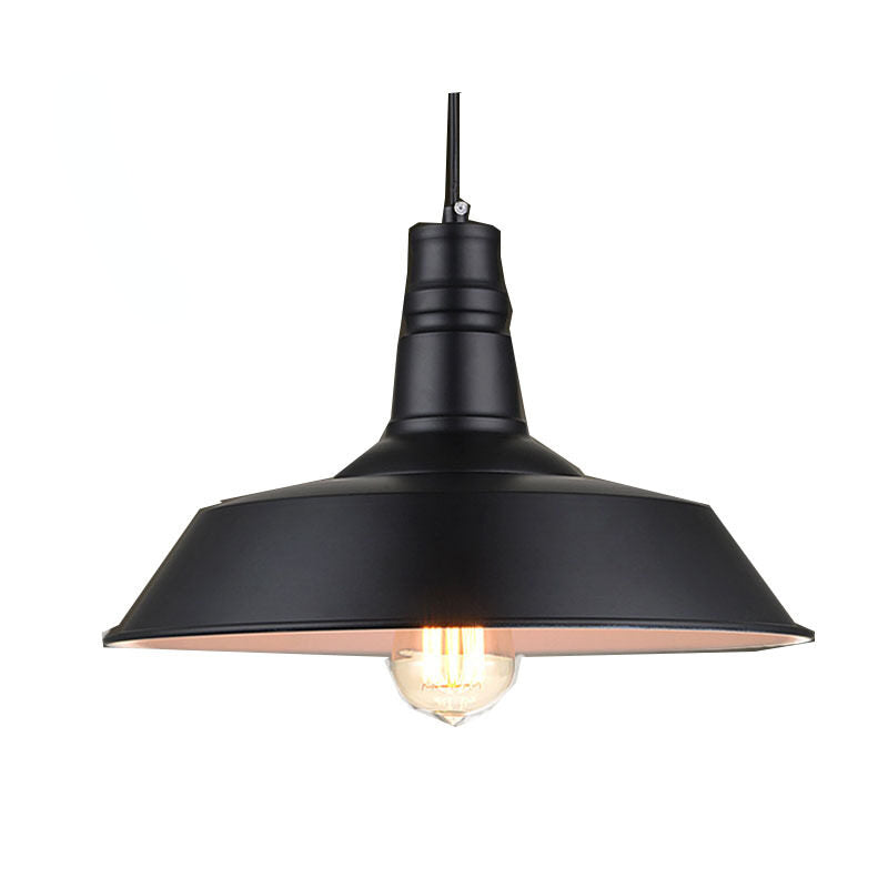HEIKESZ American Country Dining Chandelier Retro Personalized Art Loft Industrial Style Single Head Bar Pot Cover Chandelier american style retro outdoor indoor retro bedroom lamp american-style Industrial wind