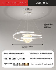HEIKESZ Living room chandelier simple modern atmosphere Zhongshan lighting factory direct sales Nordic bedroom dining room lights round living room main lamp lighting fixtures for celling lights