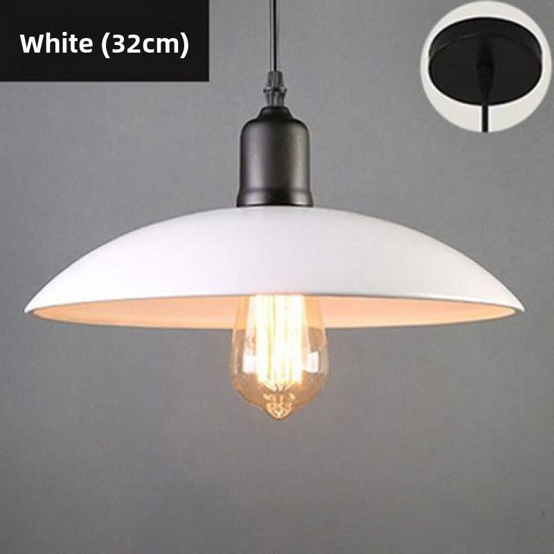 HEIKESZ Industrial Vintage Ceiling Light Retro Pendant Lamp for Cafe Restaurant Bar Single Head Iron Cover Lighting Fixture