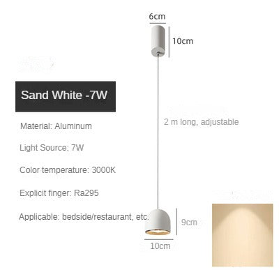 Nordic Simple Creative Personality Dining-Room Lamp Bedroom Bar Counter Bedside Free Hover Retractable Lifting Small Droplight modern minimalist design linght for ceiling led drop lights