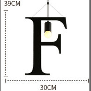 HEIKESZ Retro Personalized Letter Chandelier Wrought Iron Creative Restaurant and Cafe Bar Clothing Store English Letter Assembled Lamp american style retro outdoor indoor retro bedroom lamp american-style Industrial wind