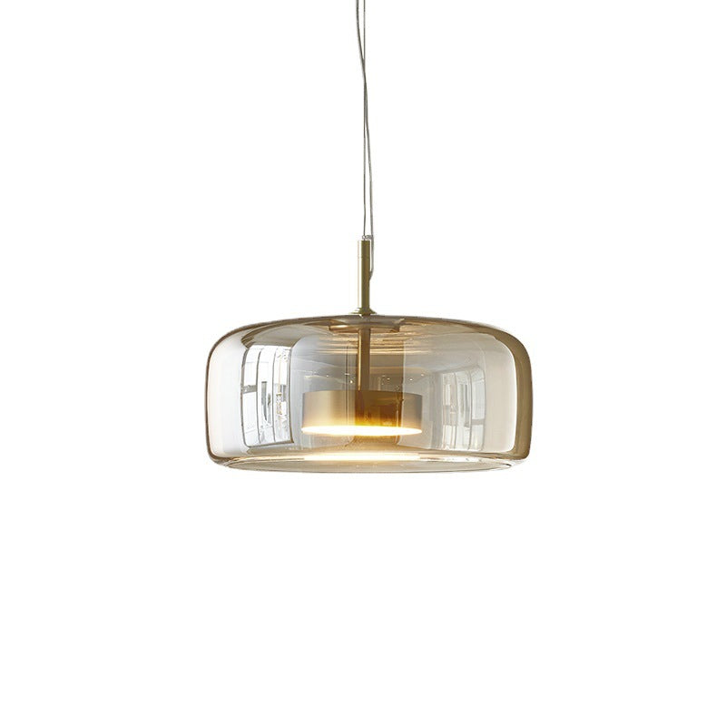 HEIKESZ Nordic Modern Minimalist Glass Chandelier for Dining Room Bedside Bar Living Room Ceiling Lighting Designer Lamps Soft Decoration