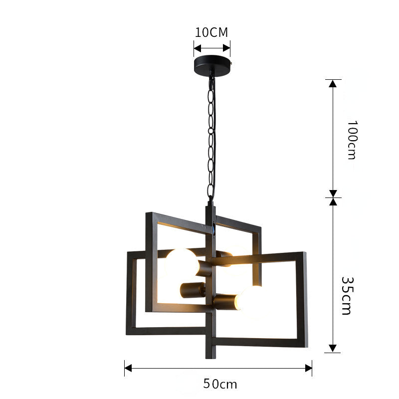 HEIKESZ Nordic Simple Modern Creative Personalized Lighting Dining Room Lamps Dining Table Bar Ladder Iron Dining Room Bedroom Chandelier LED Light for Bedroom Night Aesthetic Room Lamp