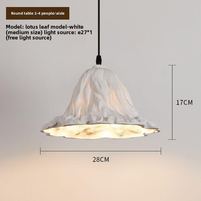HEIKESZ New Chinese Style Lotus Ceiling Light Creative Artistic Dining Room Bar Pendant Lamp Vintage Retro Lighting for Tea House
