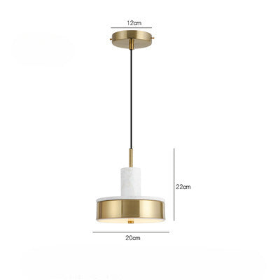 HEIKESZ Nordic Minimalist Marble Droplight LED Single-Head Lighting for Bedroom Restaurant Bar Living Room Designer Light Fixtures