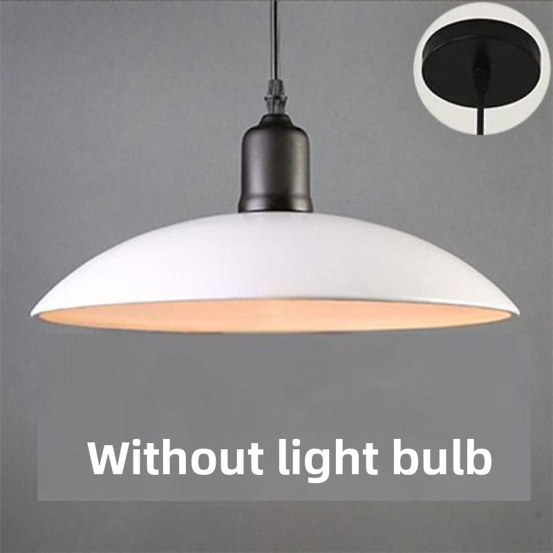 HEIKESZ Industrial Vintage Ceiling Light Retro Pendant Lamp for Cafe Restaurant Bar Single Head Iron Cover Lighting Fixture