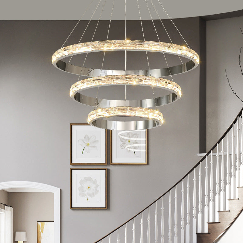 HEIKESZ Post-Modern Crystal Chandelier Luxury Creative Home Living Room Decorative Lighting for Upscale Cafe Store