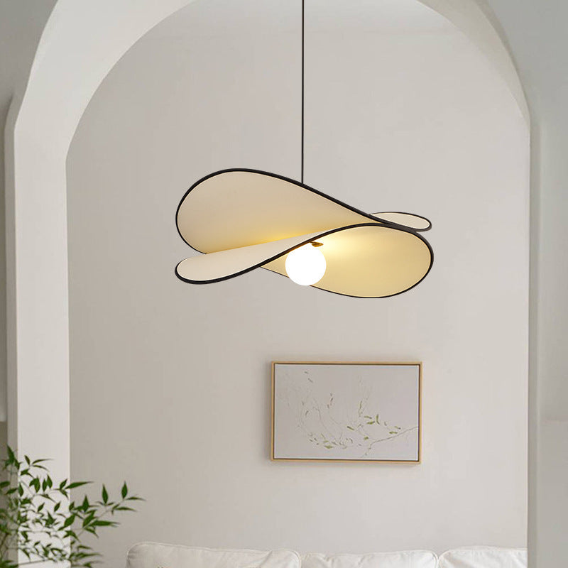 HEIKESZ French medieval wabi wind restaurant art chandelier bedroom living room bar creative fabric potato chip lamp light fixtures for celling lights