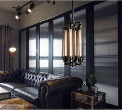 HEIKESZ American Country Creative Flute Chandelier Retro Industrial Loft Chandelier Cafe Aisle Flute Chandelier american style retro outdoor indoor retro bedroom lamp american-style Industrial wind