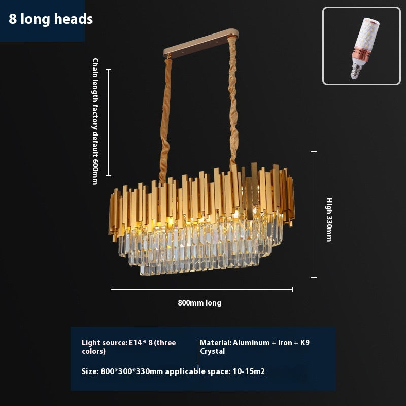 HEIKESZ Light luxury crystal chandelier living room lamp restaurant hotel luxury bedroom aisle lamp Zhongshan factory direct sales post-modern lamp light fixtures for celling lights