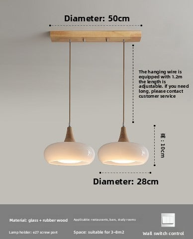 HEIKESZ Nordic creative persimmon chandelier retro Japanese Bauhaus restaurant bar chandelier simple study bedroom hanging lamp light fixtures for celling lights