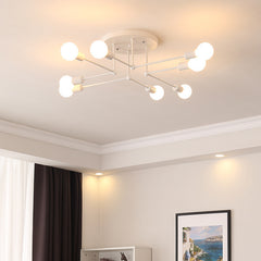 HEIKESZ Nordic Style Creative Ceiling Lamp Living Room Dining Room Bedroom Light Personality Home Lamp Modern Simple Wrought Iron Balcony Top Light LED Light for Bedroom Night Aestitic Room Lamp