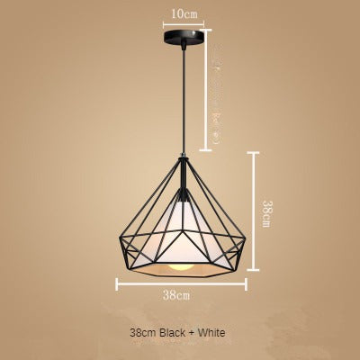 HEIKESZ Nordic Style Restaurant Chandelier Modern Minimalist Restaurant Dining Table Leisure Bar Creative Coffee Tea Shop Diamond Chandelier LED Light for Bedroom Night Aesthetic Room Lamp