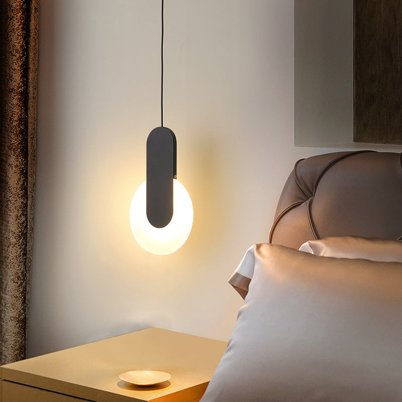 HEIKESZ Modern Nordic Minimalist Bedside Chandelier Creative Long Line Droplight Luxury Lighting for Bedroom Living Room Ceiling Lamp
