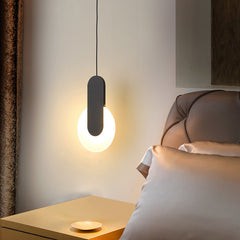 HEIKESZ Modern Nordic Minimalist Bedside Chandelier Creative Long Line Droplight Luxury Lighting for Bedroom Living Room Ceiling Lamp