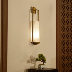 HEIKESZ Chinese Wall Lamp Bronze Classical Long Wall Light for Living Room Bedroom Hotel Guest Room Corridor Decor