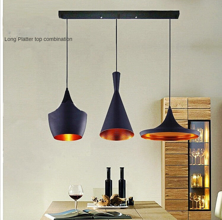 HEIKESZ Creative Art Aluminum Living Room Chandelier Nordic Minimalist Dining Room Chandelier LOFT Industrial Style Chandelier american style retro outdoor indoor retro bedroom lamp american-style Industrial wind