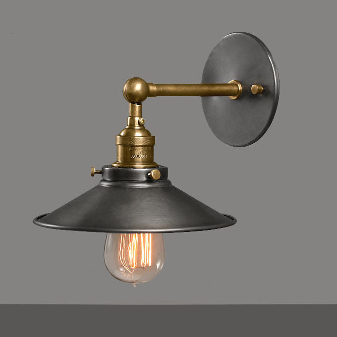 HEIKESZ American Country Iron Retro Wall Lamp Creative Hotel Bedroom Bedside Lamp European Wall Lamp american style retro outdoor indoor retro bedroom lamp american-style Industrial wind
