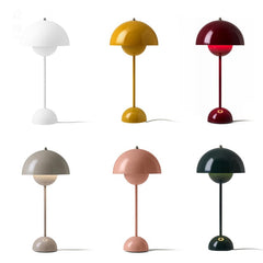 HEIKESZ Modern Touch Dimming Bud Table Lamp Danish Designer Bedside Lamp Eye Protection Study Lamp Living Room Decor Mushroom Night Light