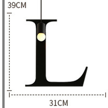HEIKESZ Retro Personalized Letter Chandelier Wrought Iron Creative Restaurant and Cafe Bar Clothing Store English Letter Assembled Lamp american style retro outdoor indoor retro bedroom lamp american-style Industrial wind