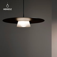 HIEKESZ Modern simple wabi sandy wind creative round cafe bar hotel bed and breakfast bedroom restaurant personalized atmosphere chandelier lamp light fixtures for celling light
