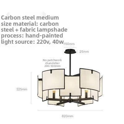 HEIKESZ Zen new Chinese tile living room dining room bedroom simple wrought iron chandelier unique designer lighting lamp light fixtures for celling lighting