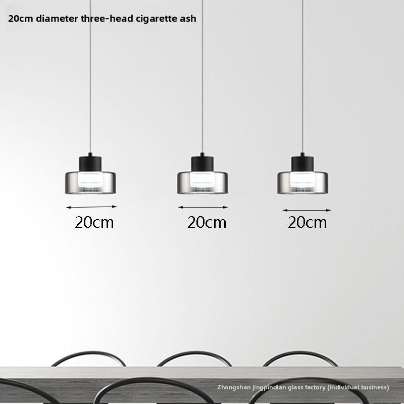 HEIKESZ Italian Minimalist Ceiling Light Modern Nordic Glass Pendant Lamp for Bedroom Dining Room and Bar