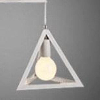 HEIKESZ Nordic Fashion Simple Industrial Style Bar Exhibition Hall Guest Room Balcony Home Decoration Lighting Triangle Dining Chandelier American Style american style retro outdoor indoor retro bedroom lamp american-style Industrial wind