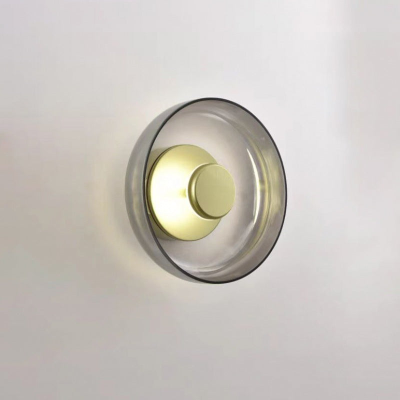 HEIKESZ Nordic postmodern wall lamp bedroom bedside living room background wall creative designer hotel simple medieval glass lamp light fixtures for celling light