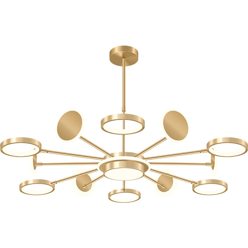 HEIKESZ Nordic Modern Chandelier Luxury Living Room Light Creative Molecular Round Ceiling Lamp for Bedroom Dining Room Restaurant