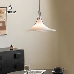 HEIKESZ Modern Minimalist Magnolia Ceiling Lighting Designer Pendant Lamp for Restaurant Hotel Cafe Creative Glass Chandelier