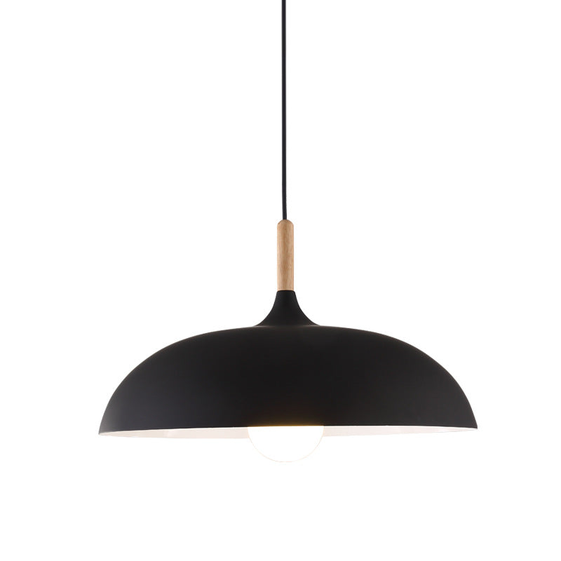 HEIKESZ Food chandelier single head Nordic simple Zhongshan lamps and lanterns Food store commercial retro chandelier Industrial style restaurant small chandelier