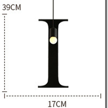 HEIKESZ Retro Personalized Letter Chandelier Wrought Iron Creative Restaurant and Cafe Bar Clothing Store English Letter Assembled Lamp american style retro outdoor indoor retro bedroom lamp american-style Industrial wind