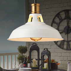 HEIKESZ American Country Retro LOFT Industrial Style Pot Cover Chandelier Simple Shop Clothing Store Restaurant Bar Single-Head Droplight american style retro outdoor indoor retro bedroom lamp american-style Industrial wind