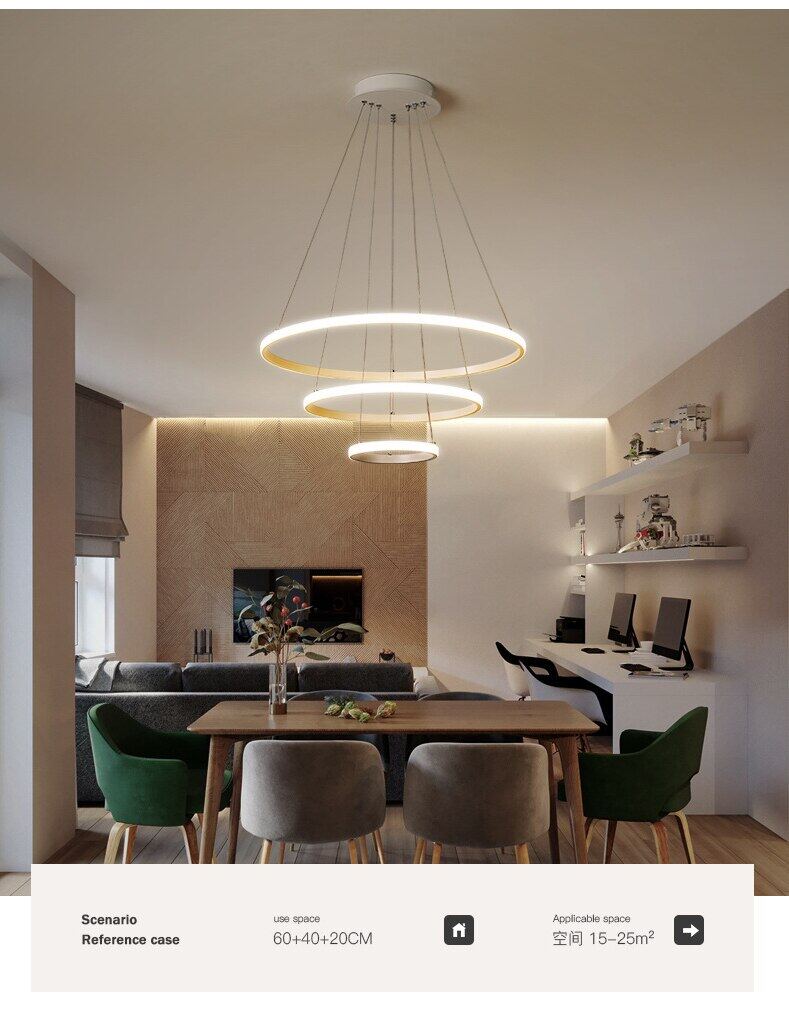 HEIKESZ New Post-Modern Chandelier for Living Room Bedroom Dining Bar Modern Simple Ceiling Lamp Lighting Fixture