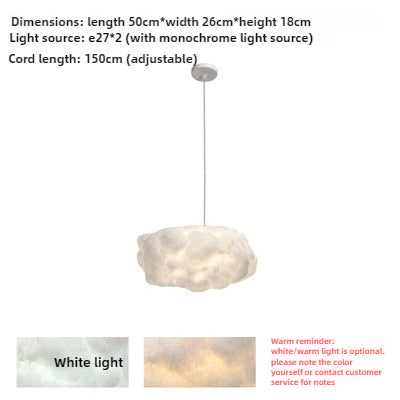HEIKESZ Designer creative living room cloud light chandelier modern minimalist clothing store decor dining room children's room bedroom chandelier lamp light fixtures for celling light