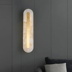 HEIKESZ Luxury Copper Wall Lamp Modern Living Room Bedside Marble Light Creative Stair Aisle Background