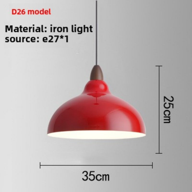 HEIKESZ Red industrial style retro Japanese restaurant hot pot restaurant store shop simple single head lampshade hotel special chandelier