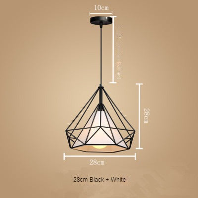 HEIKESZ Nordic Style Restaurant Chandelier Modern Minimalist Restaurant Dining Table Leisure Bar Creative Coffee Tea Shop Diamond Chandelier LED Light for Bedroom Night Aesthetic Room Lamp