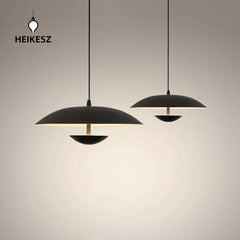 HAIKESZ Creative Danish Italian designer Nordic dining room living room bedroom LED simple decoration personalized flying saucer chandelier lamp light fixtures for celling lights