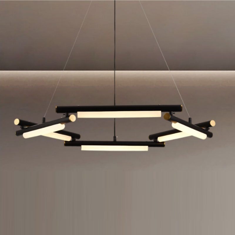 2025 New Ceiling Light Modern Multi Head Iron Chandelier Round Pendant Lamp for Living Rooms Bedroom Hotel Villa Showroom