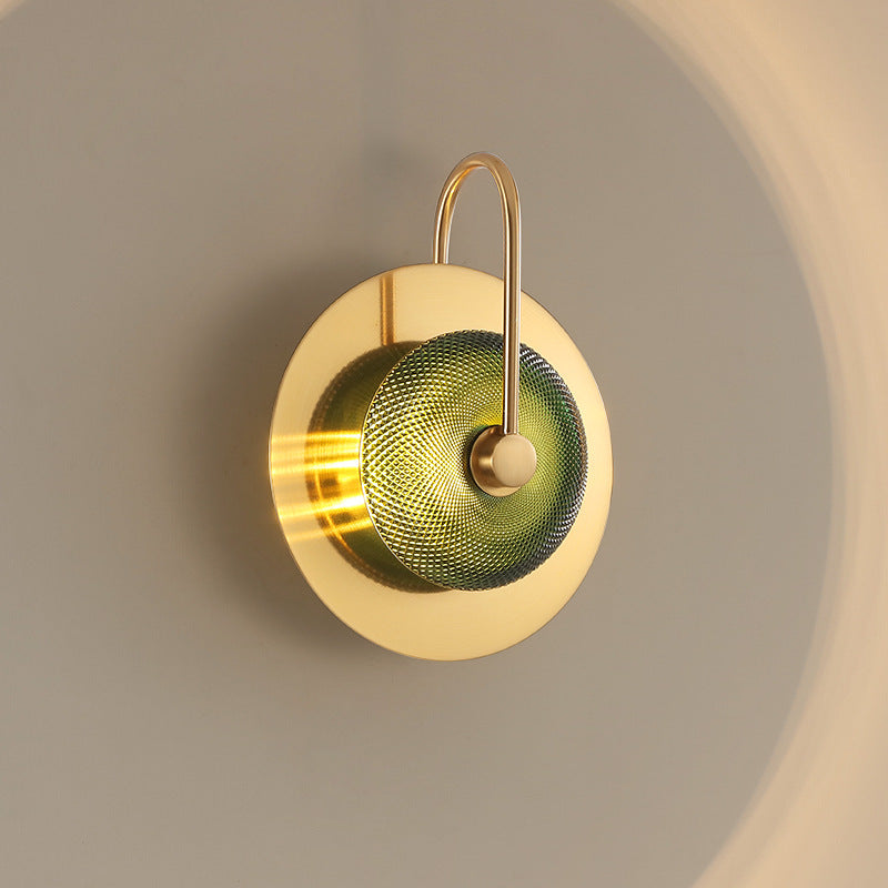 HEIKESZ Nordic Luxury Wall Light Modern Creative Designer LED Bulb for Living Room Bedroom Hotel Homestay Simple Bedside Lamp
