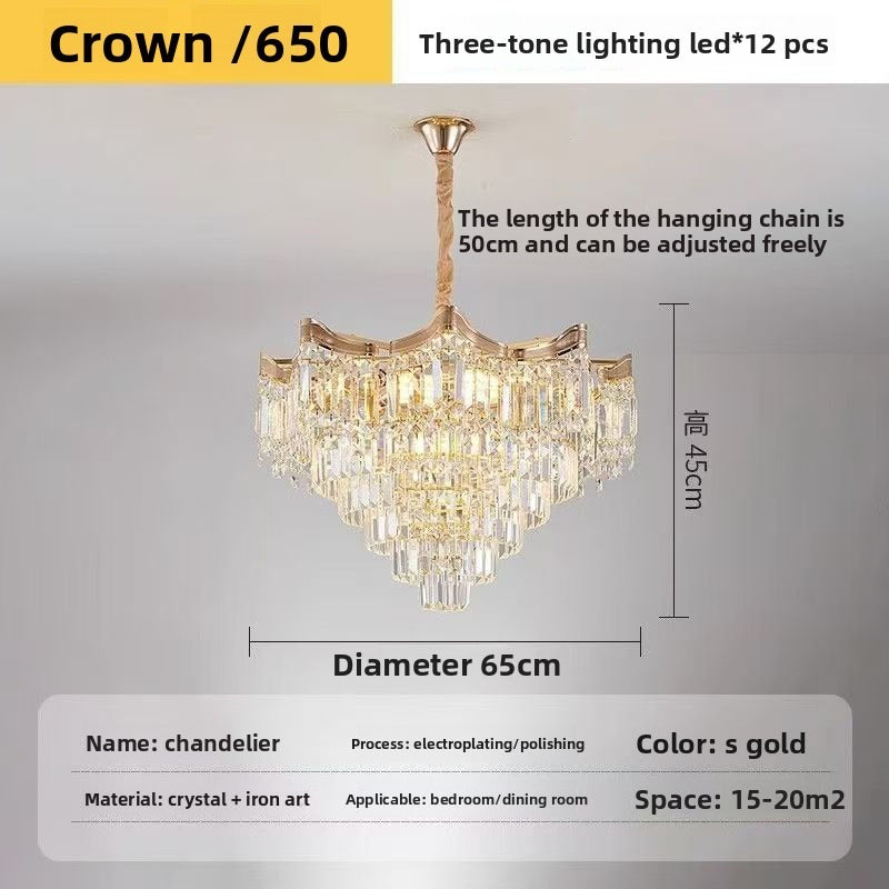 HEIKESZ New French Chandelier Crystal Ceiling Light for Dining Room Living Room Hall Hotel Wedding Luxury Villa Lighting Manufacturer