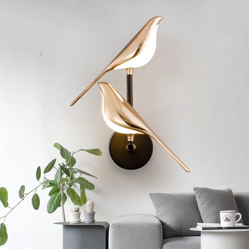HEIKESZ Modern LED Wall Lamp Minimalist Bedroom Living Room TV Background Light Bedside Decor