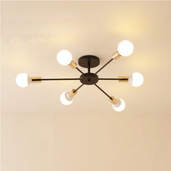 HEIKESZ Nordic Style Living Room Lamp Home Modern Minimalist Restaurant Wrought Iron Ceiling Lamp Creative Personality Corridor Industrial Wind Bedroom Light LED Light for Bedroom Night Aesthetic Room Lamp