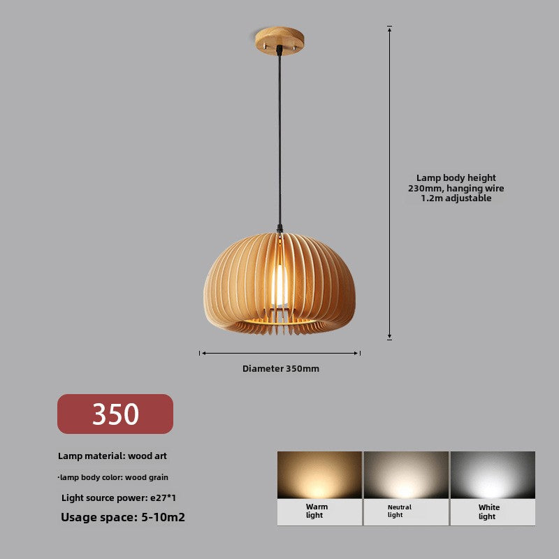 HEIKESZ Nordic Japanese chandelier simple retro study bedroom restaurant hotel famous Internet celebrity pumpkin small chandelier lamps for living room lights lighting for living roomChandelier, restaurant light, living room light